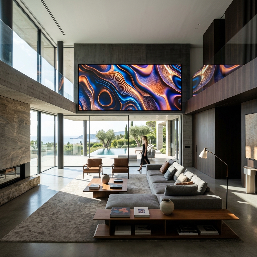 Architectural digital display installation