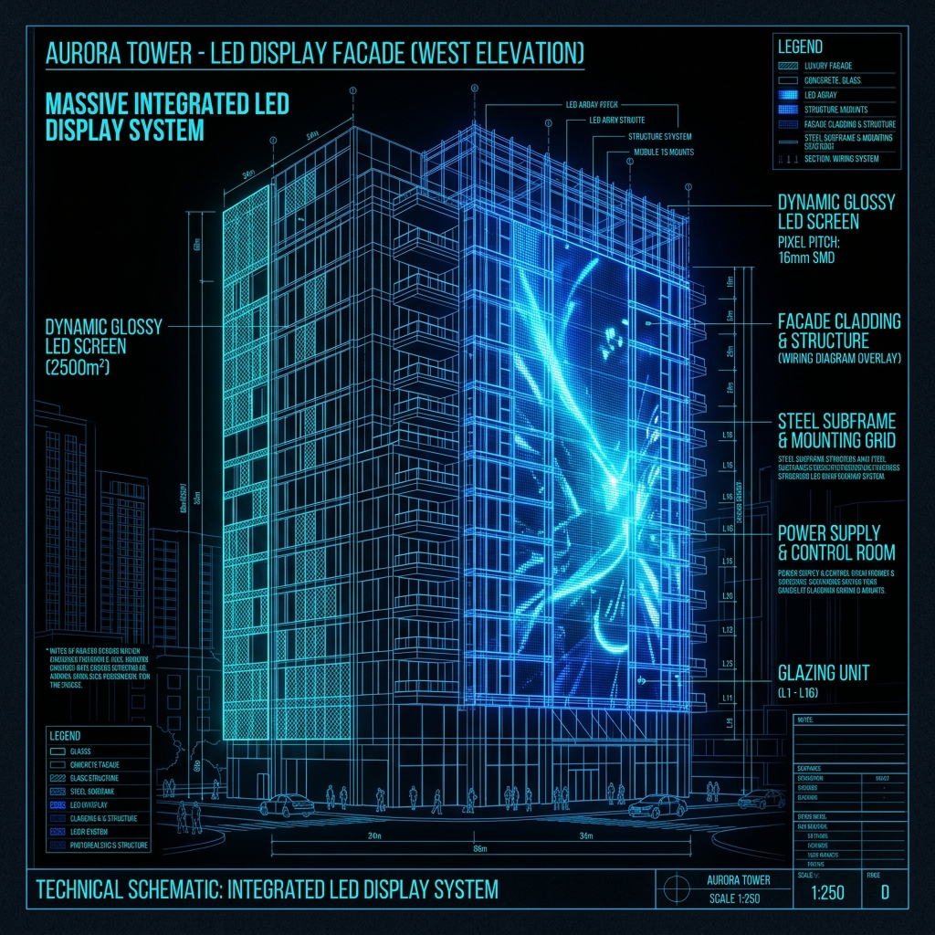 Technical discipline for architectural digital displays